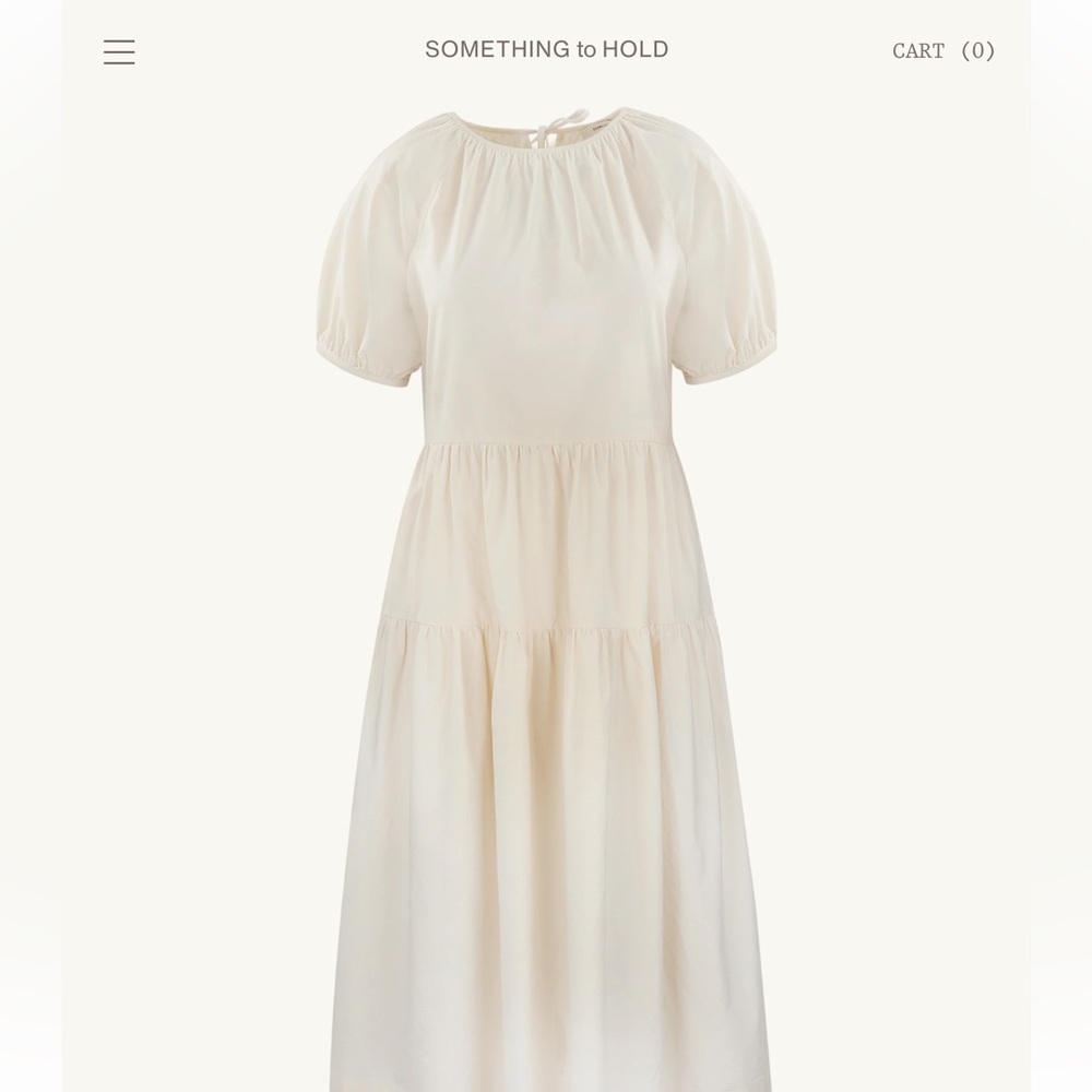 Something to Hold Tiered Midi dress